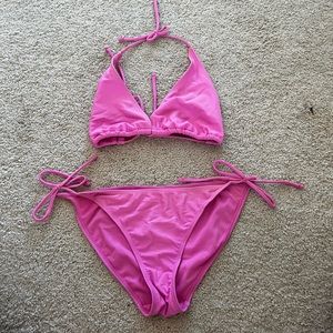 Hot pink bikini